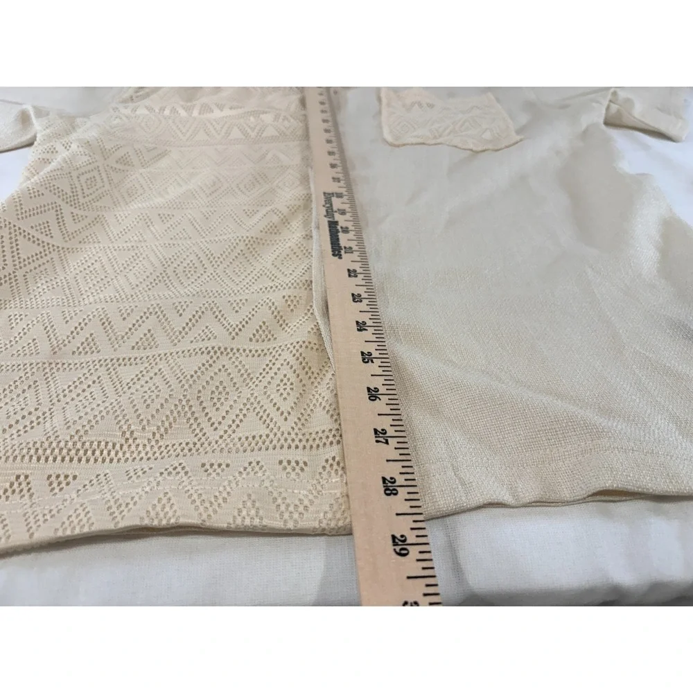 Malibu by Drill Clothing Co Men's Medium Tan Textured Short Sleeve Button Shirt